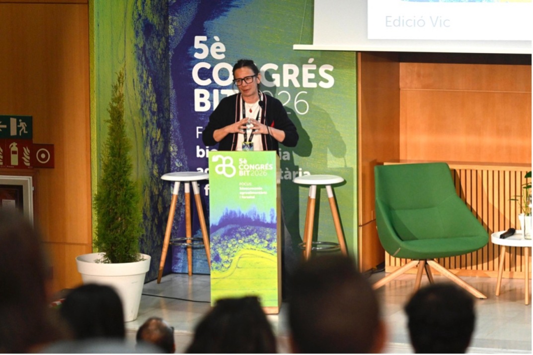 La presentació, a càrrec de Maria Vidal, cap del Departament de Foment de la Valorització de l’Agència de Residus de Catalunya